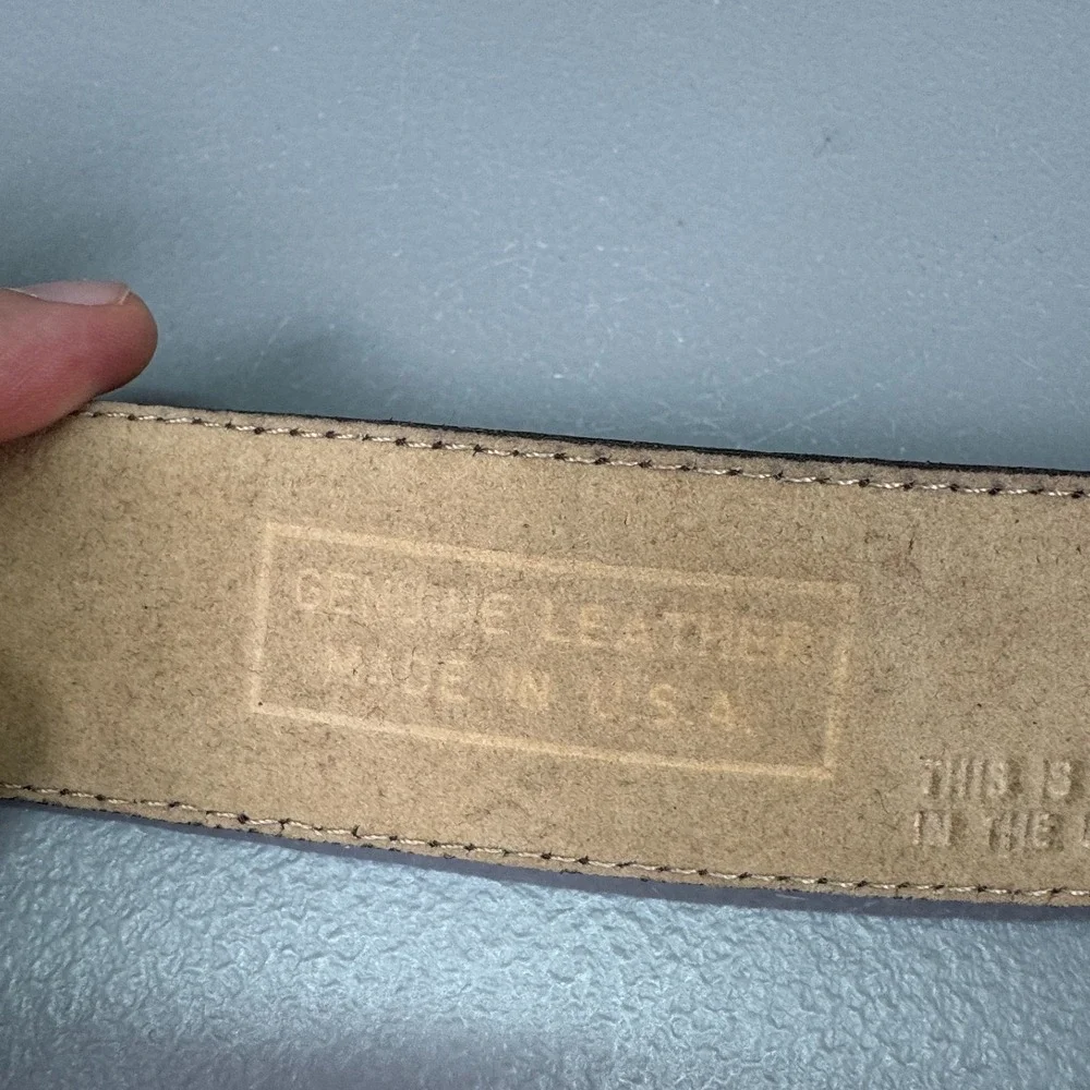 VTG Coach Belt Mens Brown XL Genuine Leather Made In USA Preppy Quiet Luxury